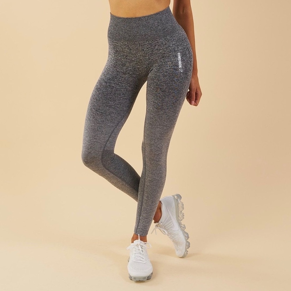 ✨ GYMSHARK Ombré Seamless Leggings | Grey Marl